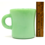 Excellent! JADEITE "FIRE-KING" OVEN-WARE MUG 3-1/2"T, C-Handle HEAVY RESTAURANT