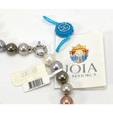 In Box JOIA DE MAJORCA 'MAN-MADE PEARL' NECKLACE 18" Multicolored RHODIUM CLASP