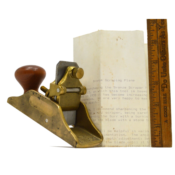 Stanley-like 'SMALL BRONZE SCRAPING PLANE' No 212 by LIE NIELSEN TOOLWORKS (L-N)