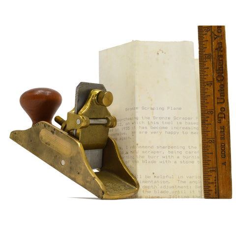 Stanley-like 'SMALL BRONZE SCRAPING PLANE' No 212 by LIE NIELSEN TOOLWORKS (L-N)