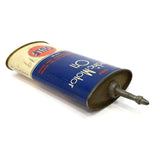 Vintage GULF "ELECTRIC-MOTOR OIL" TIN CAN + CAP 4 fl. oz "FOR HOME & SHOP" Full!