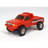 Vintage TONKA GOBOTS "SMALL FOOT" #14 Friendly Robot 4x4 TRUCK, Red w/ CARD-BACK