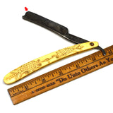 Antique WADE & BUTCHER STRAIGHT RAZOR Ornate CARVED BONE SCALES Sheffield RARE!!