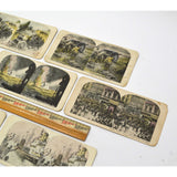 Antique STEREOSCOPE / STEREOGRAPH CARD Lot of 9 WAR STEREOVIEWS Army/Navy WWI?