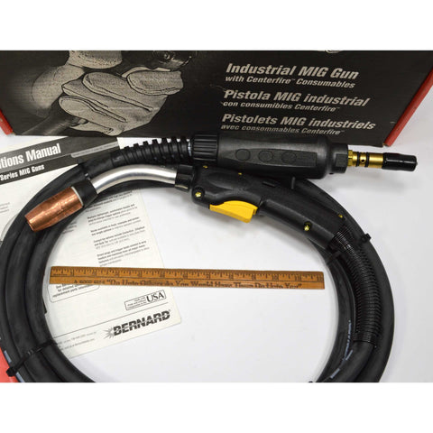 Briefly Used BERNARD INDUSTRIAL MIG GUN No. Q3015AE8XM Complete in ORIGINAL BOX