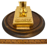 Vintage CAST METAL "I.W. HARPER" Bourbon Man AWARD/TROPHY (Decanter Mold) RARE!!