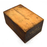 Vintage WOODEN CHOCOLATE CRATE Paper Label! "WALTER BAKER & CO. BREAKFAST COCOA"