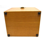 Vintage KEUFFEL ESSER K&E WOOD BOX Finger-Jointed TRANSIT CASE Neat Latch/Strap!