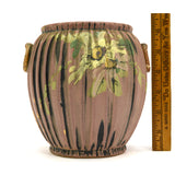 Antique WELLER POTTERY LOUELLA VASE by RUDOLPH LORBER Ring Handles MATTE c.1915