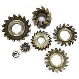 Steampunk SIDE MILLING CUTTER Lot of 7 MILL CUTTERS Brown & Sharpe F&D Morse ++!