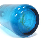 Vintage BELL BEVERAGES SELTZER BOTTLE Sapphire Blue ORIGINAL CAP & GLASS SYPHON!