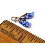 Vintage .925 SILVER BRACELET CHARM Tiny 'WOODEN SHOES' Holland STERLING JEWELRY