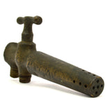Antique BRASS GAS HOSE NOZZLE Unbranded SICK PATINA! Repurpose STEAMPUNK Alt Art