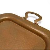 VTG/Antique HAMMERED COPPER SERVING TRAY American "PAT APPLIED FOR" at Handles