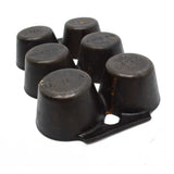 Antique CAST IRON MUFFIN PAN No. 18 "6141" by GRISWOLD ERIE PA. 6-Cup Cake RARE!