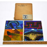 Antique SALESMAN SAMPLE(?) Painted Tile/Panel "COLUMBIAN ART METAL WORKS" (6of8)