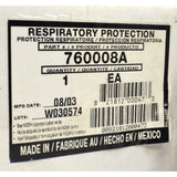 New (Open Box) NORTH "RESPIRATORY PROTECTION" Gas Mask #76008A (7600) Size: M/L