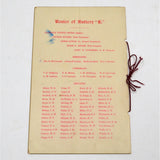 Antique MILITARY ANNIVERSARY DINNER INVITATION, 1900 Battery 'E' HEAVY ARTILLERY