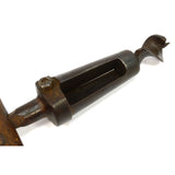 Antique BUNG HOLE DRILL Wine/Whiskey Barrel T-HANDLE AUGER Primitive BORING TOOL