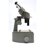 Vintage UNITRON M8F MICROSCOPE w/ W.F. 10X LENSES + Bonus K+E VINYL POUCH / BAG