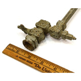 Antique ORNATE BRASS POT FILLER FAUCET Double-Arm ARTICULATED Salvaged Hardware!