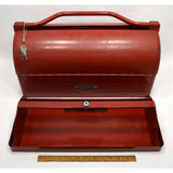 Vintage CRAFTSMAN "DOME" TOOL BOX Lunchbox w/ Tray UPSIDE-DOWN LOGO *Repainted*