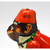 Vintage MECHANICAL TIN TOY "CURT" No. 420 ROPE CLIMBING MONKEY by DBS of Germany