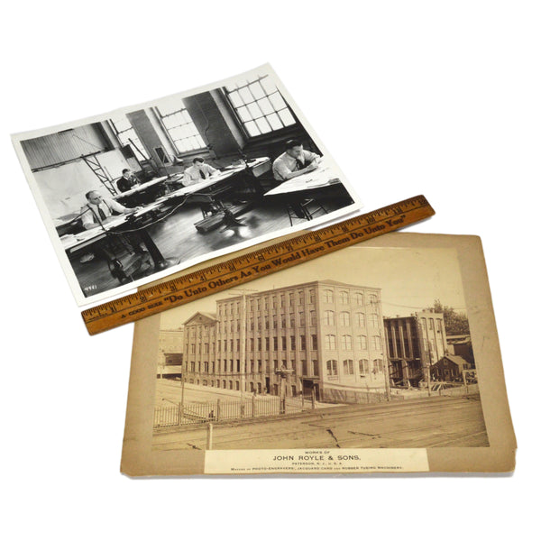 Antique ORIGINAL PHOTOGRAPHS Industrial Ephemera "JOHN ROYLE & SONS" Machine Age