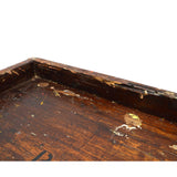 Antique ARTIST'S PAINTERS BOX Hardwood w/ Metal ORIGINAL PAINTED PALETTE Patina!