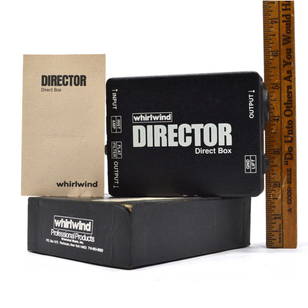 Briefly Used "WHIRLWIND DIRECTOR DIRECT BOX" in Original Box with INSTRUCTIONS