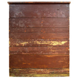 Antique HOMEMADE PRINTERS CABINET w/ 16 HAMILTON DRAWERS Inverted Ads SO UNIQUE!