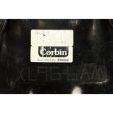 Excellent CORBIN MOTORCYCLE SEAT No. "XL 96-6 AM" Black Leather REPLACEMENT PART