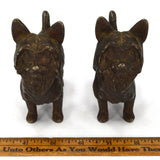 VTG/Antique CAST IRON BOOKENDS 4"x5", 6 lb Pair of Quality TERRIER DOGS Hubley?