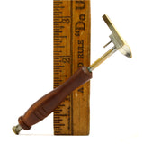 Vintage "HR" WATCHMAKER'S PIN VISE Cutest Little JEWELER'S TOOL Turned Wood RARE