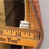 Vintage ALTO SAXOPHONE GIG CASE Genuine Leather MICHAEL BIANCO Padded/Soft Bag!