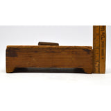 VTG/Antique FOLK ART TRINKET BOX Lidded & Footed FINGER-JOINTED Crude & Unique!!