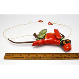 Vintage MECHANICAL TIN TOY "CURT" No. 420 ROPE CLIMBING MONKEY by DBS of Germany