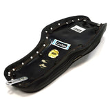 Excellent CORBIN MOTORCYCLE SEAT No. "XL 96-6 AM" Black Leather REPLACEMENT PART