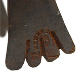 Antique WROUGHT IRON SPRING TONGS by HENRY BOKER German LABORATORY GRABBER TOOL