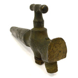 Antique BRASS GAS HOSE NOZZLE Unbranded SICK PATINA! Repurpose STEAMPUNK Alt Art