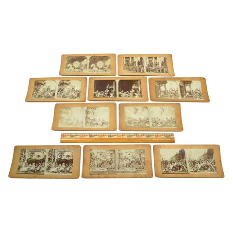 Antique STEREOSCOPE / STEREOGRAPH CARD Lot of 10 CHRISTIAN-RELIGIOUS STEREOVIEWS