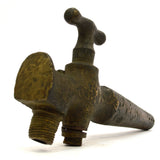 Antique BRASS GAS HOSE NOZZLE Unbranded SICK PATINA! Repurpose STEAMPUNK Alt Art