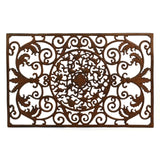Vintage CAST IRON FLOOR MAT 29"x18" Ornate Boot Scrape DECORATIVE VENT/REGISTER