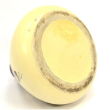 Antique WELLER "WHITE & DECORATED" HUDSON VASE 6.5" Squat CHERRY BLOSSOMS Rare!