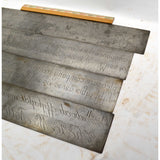 Antique "C.A. MARKLEY" ENGRAVING FONT PLATE Lot of 4 ENGRAVER/PANTOGRAPH Plates