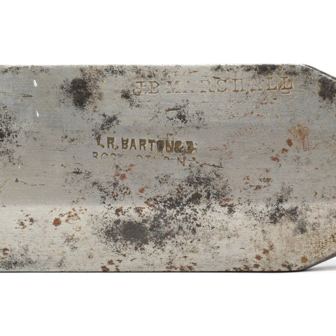 Antique SOCKET CHISEL 2" Beveled Edge "D.R. BARTON" w/ Gorgeous STRIPED HANDLE!!