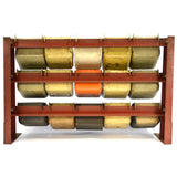 Vintage METAL PARTS BIN RACK 3-Rows, 15 Bins by "SP SYSTEMS INC." of Detroit, MI