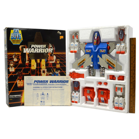 Vintage TONKA GOBOTS "POWER WARRIOR - COURAGEOUS" No. 7322 in BOX + Instructions