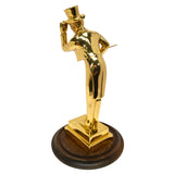 Vintage CAST METAL "I.W. HARPER" Bourbon Man AWARD/TROPHY (Decanter Mold) RARE!!