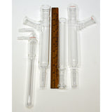 Excellent GLASS LAB EQUIPMENT Lot of 9 WHEATON CHEMISTRY 2-Neck Flask ADAPTERS +